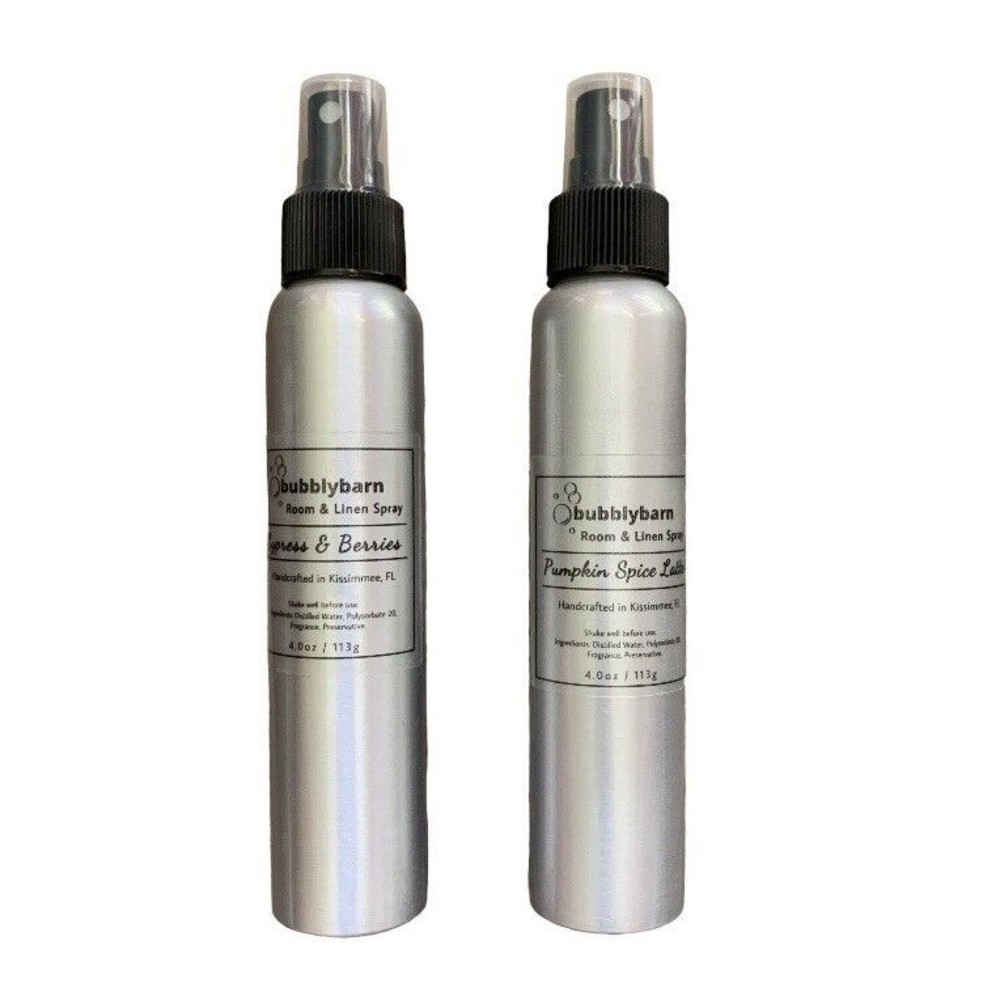 2 Room & Linen Spray Cypress & Berries Pumpkin Spice Latte Crafted Small Batches - Picture 2 of 6
